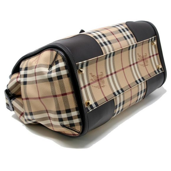 NWT Authentic Burberry Haymarket Gladstone Bag - Picture 4 of 7